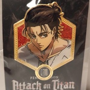 Attack on Titan Eren Jeager Full Color Enamel Pin Official AoT Collectible Badge